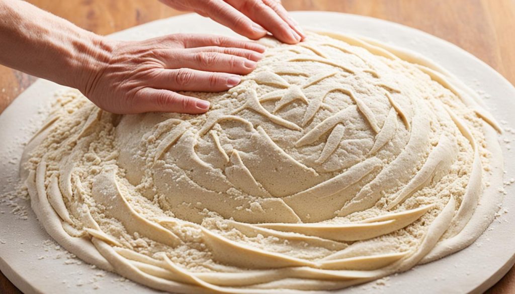 Kneading Einkorn Dough