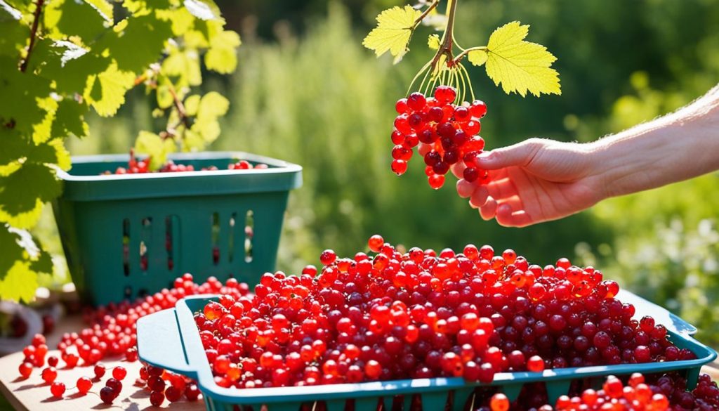 Preparing Red Currants