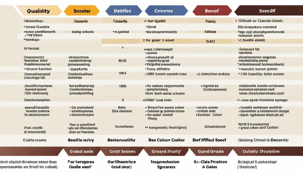 USDA beef grades chart