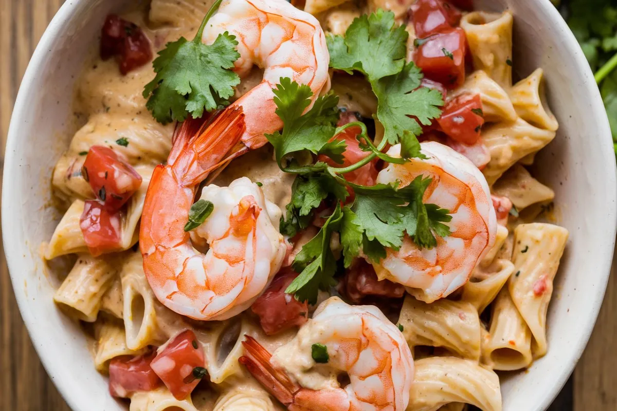 creamy shrimp and pasta recipes with pico de gallo recipe