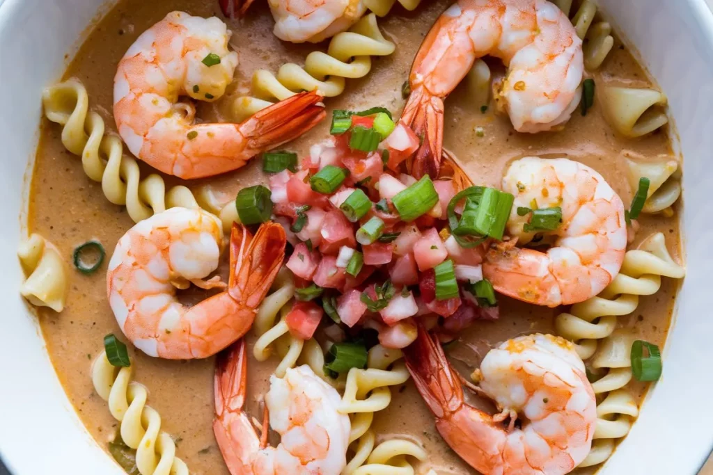 creamy shrimp and pasta recipes with pico de gallo recipe