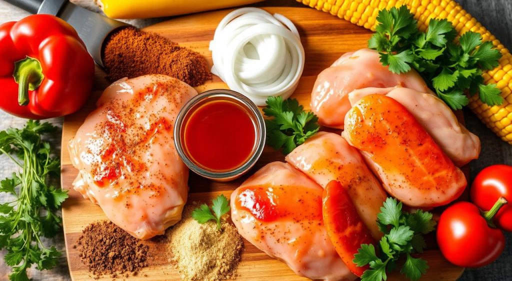 BBQ chicken ingredients