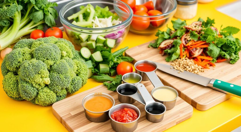 Broccoli Salad Preparation