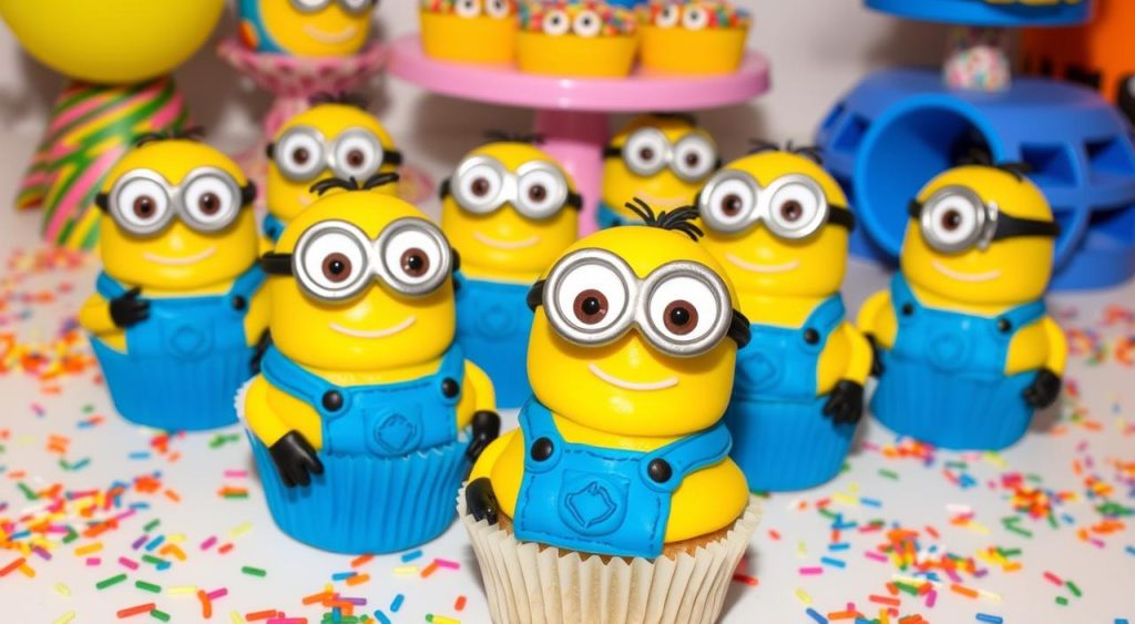 Minion cupcakes