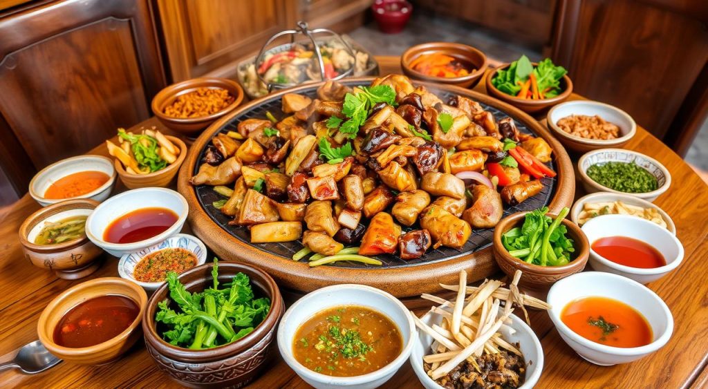 Mongolian cuisine showcasing traditional flavors