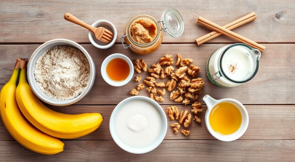 Perfect banana bread ingredients