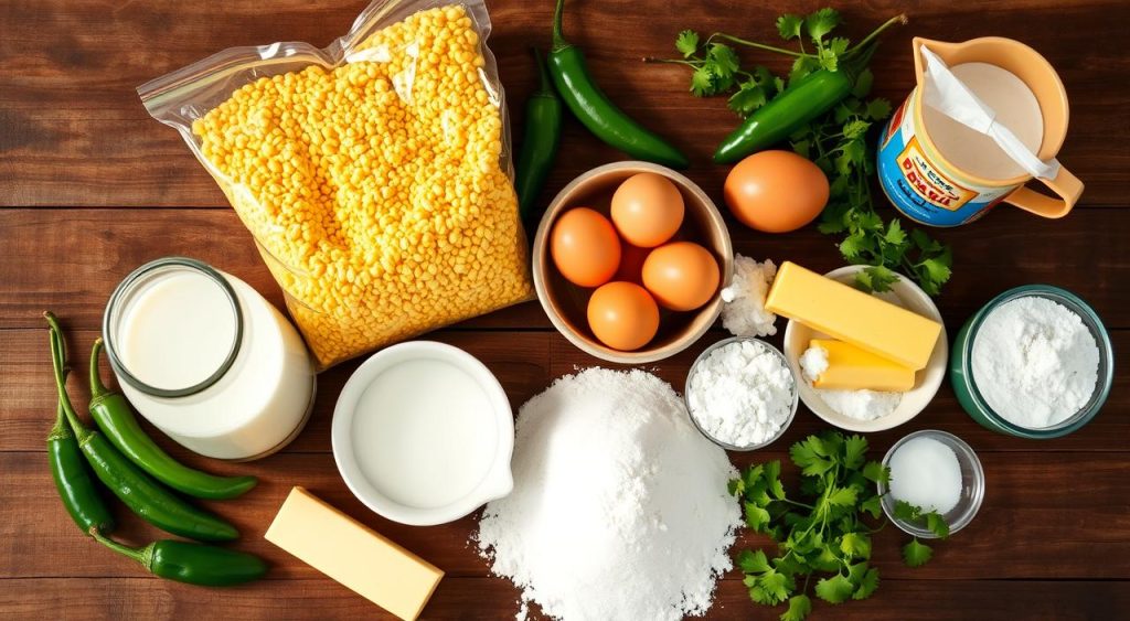 Texas cornbread ingredients