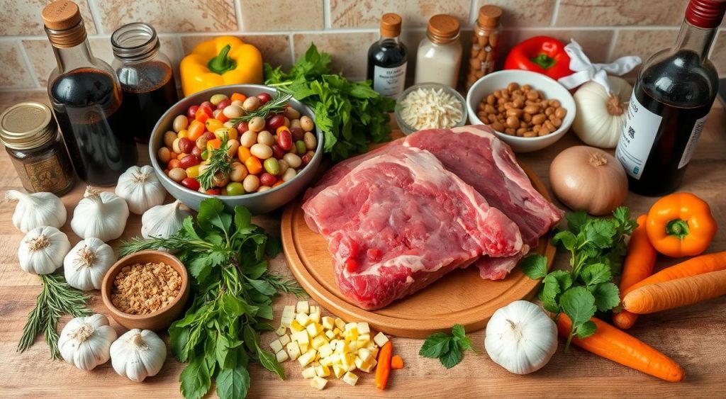 beef short ribs and beans ingredients