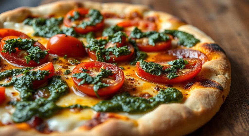 chimichurri pizza topping