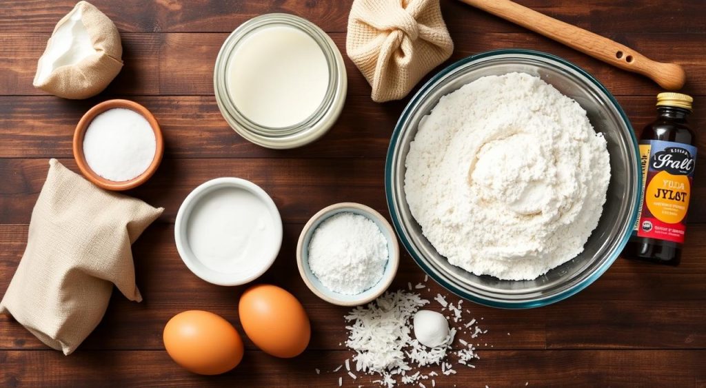 coconut cream filled donuts ingredients