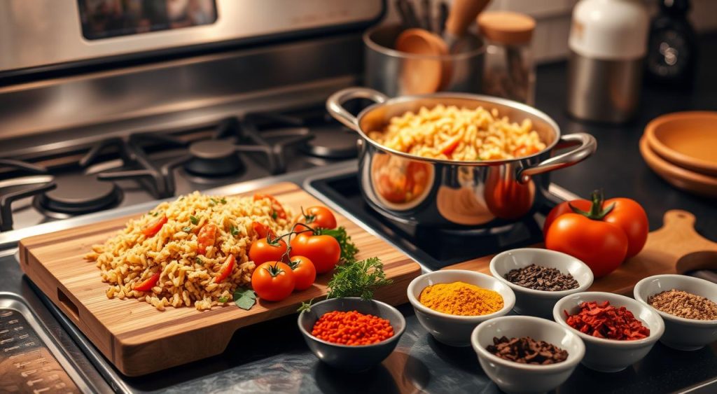 cooking tomato rice