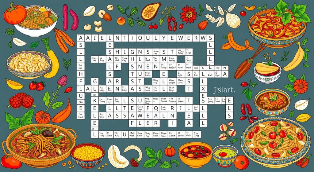 crossword clues featuring legumes