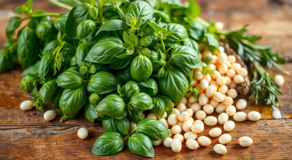 fresh herbs and basil flavor