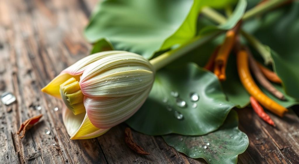 fresh lotus stem