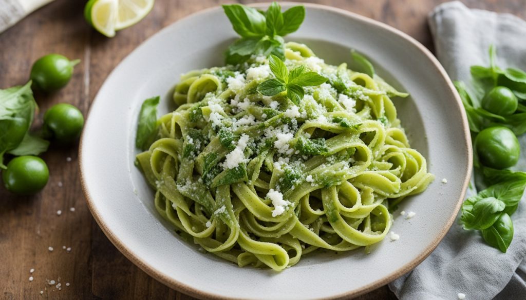 green tomato pasta