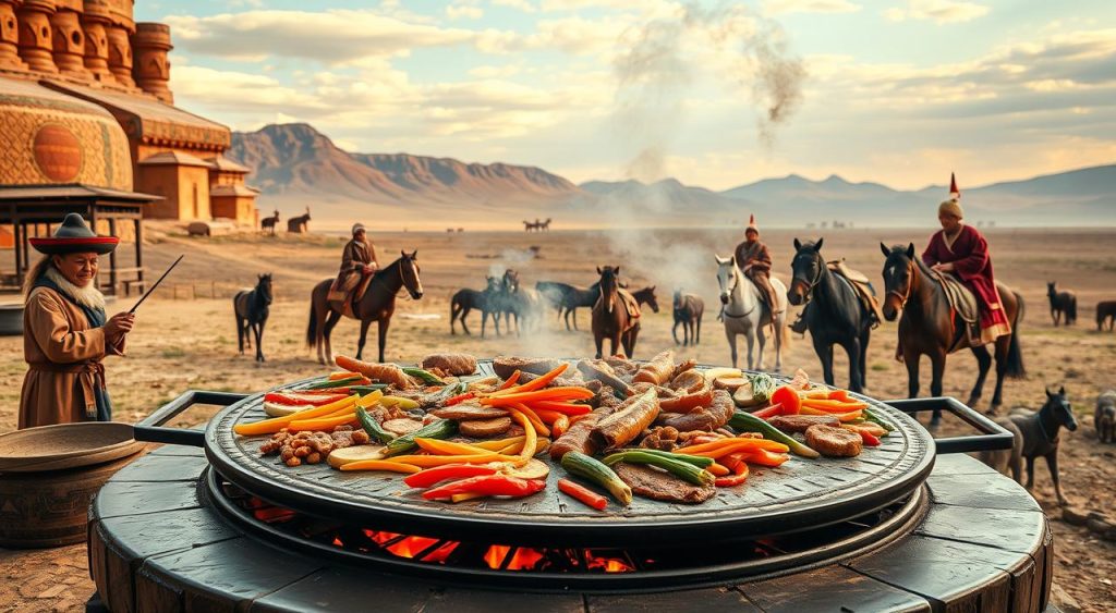 history of Mongolian grill