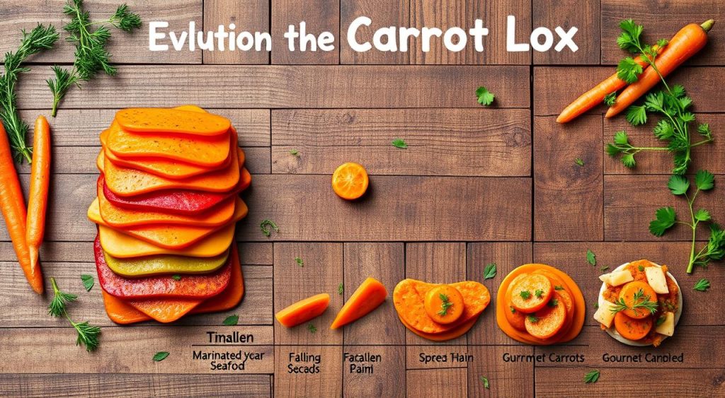 history of carrot lox