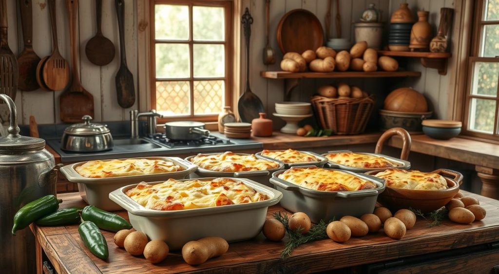 history of scalloped potatoes