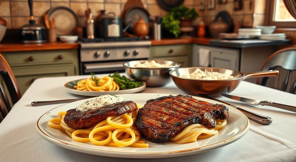 history of steak alfredo