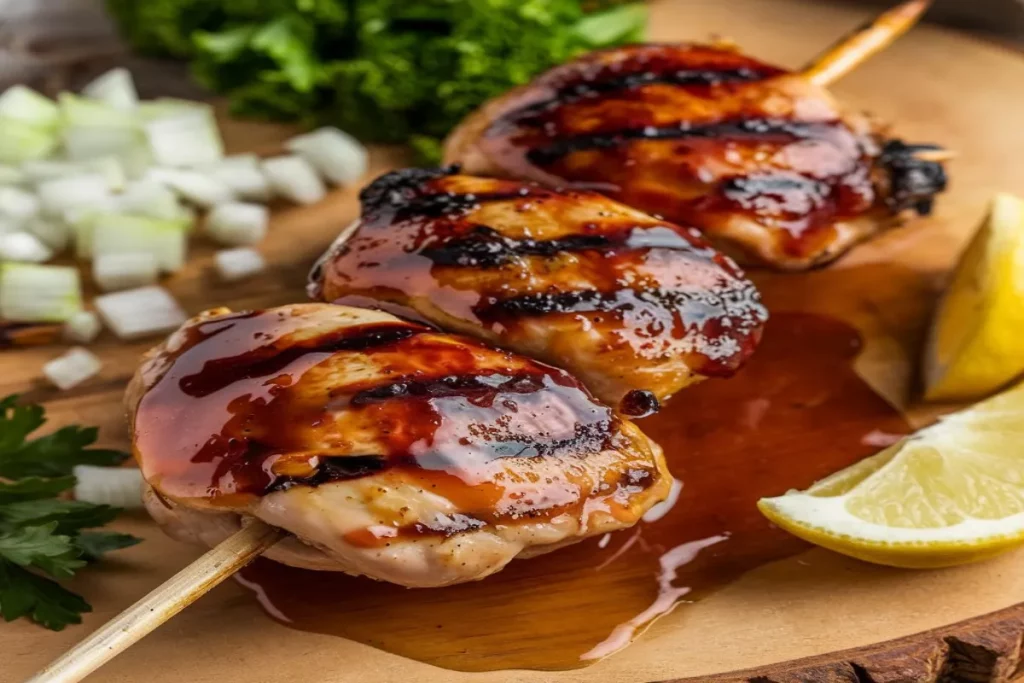 Honey bourbon barbecue chicken