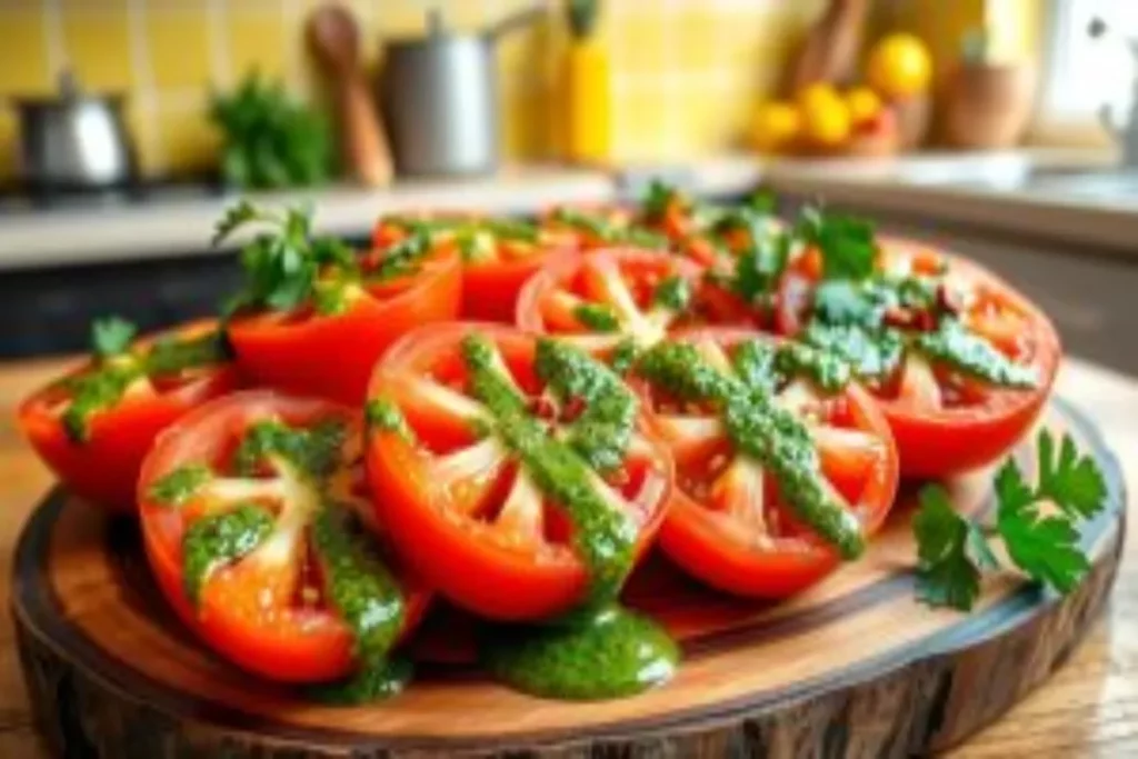 tomato halves chimichurri recipe