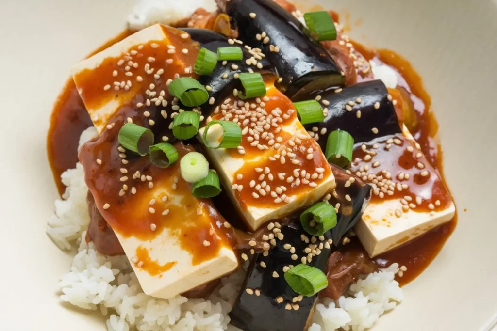 tofu aubergine recipe