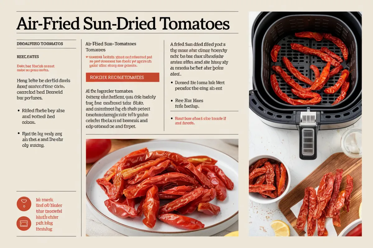 Air fryer sun-dried tomatoes recipe printable free