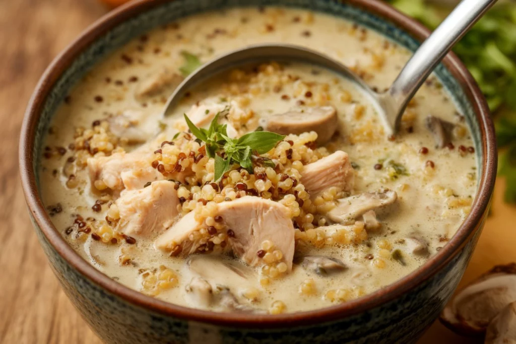 chicken breast and leftover quinoa cream of mushroom shoup recipes