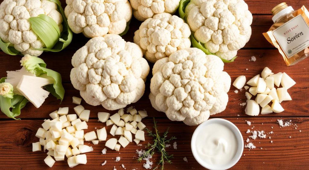 ingredients for cauliflower soup