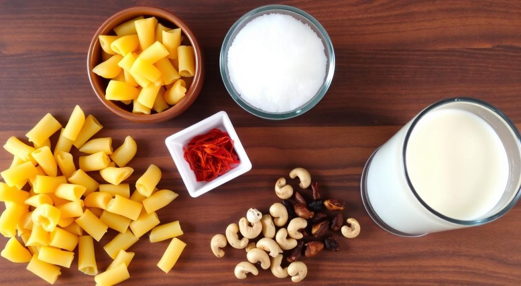 ingredients for macaroni payasam