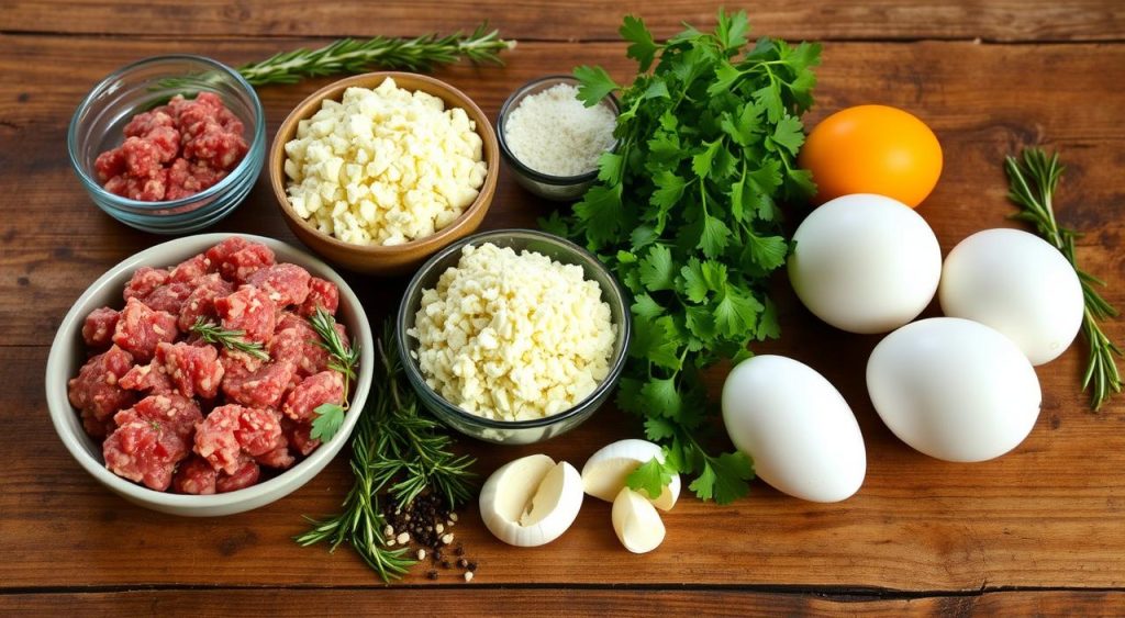 ingredients for meatballs