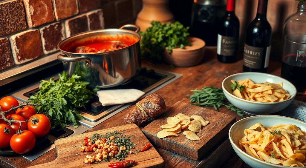 lamb ragu in Italian cooking