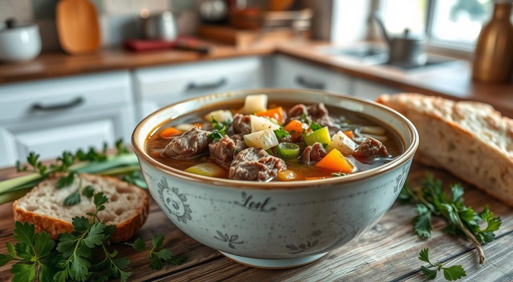 leek and beef soup recipe