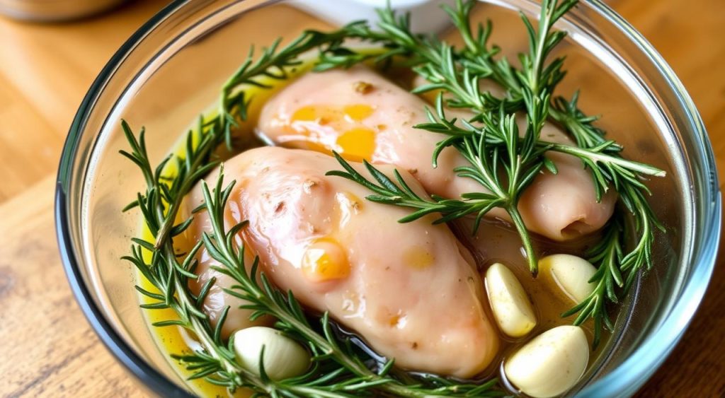 marinating chicken for flavor infusion