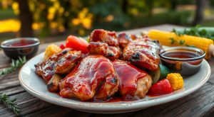 recipe for honey bourbon barbesue chicken