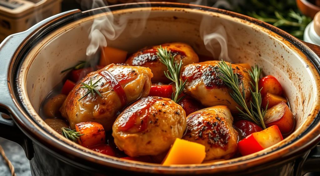 rosemary chicken thighs in a crock pot