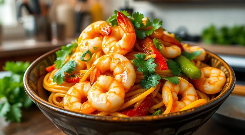 shrimp noodles