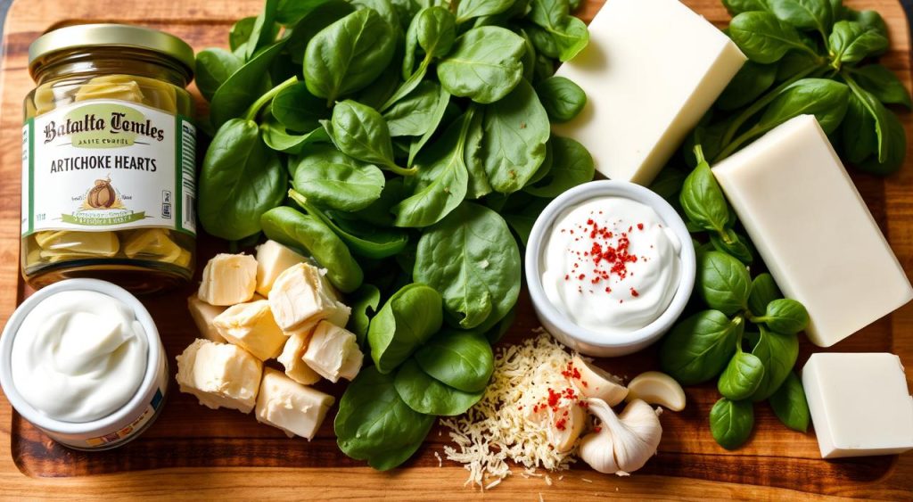 spinach artichoke dip ingredients