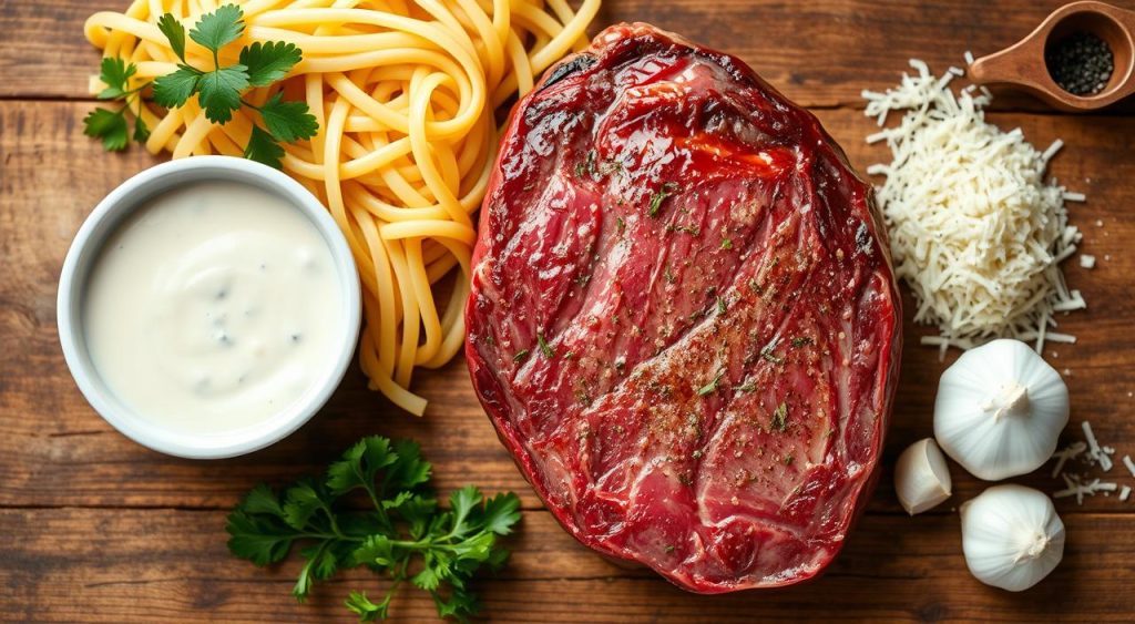 steak alfredo ingredients