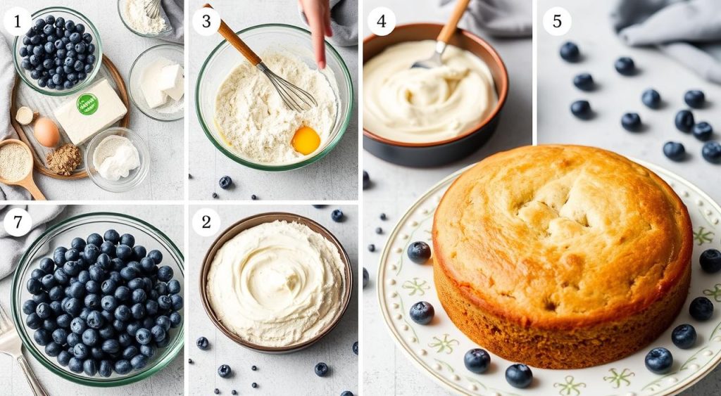 step-by-step baking instructions