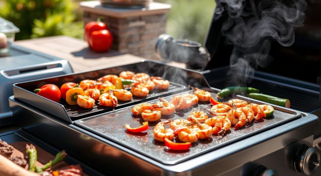 Benefits of cooking shrimp on a Blackstone griddle