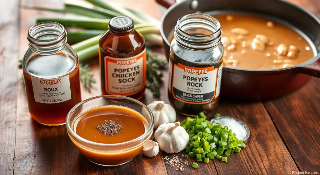 Essential gravy ingredients for Popeyes gravy recipe