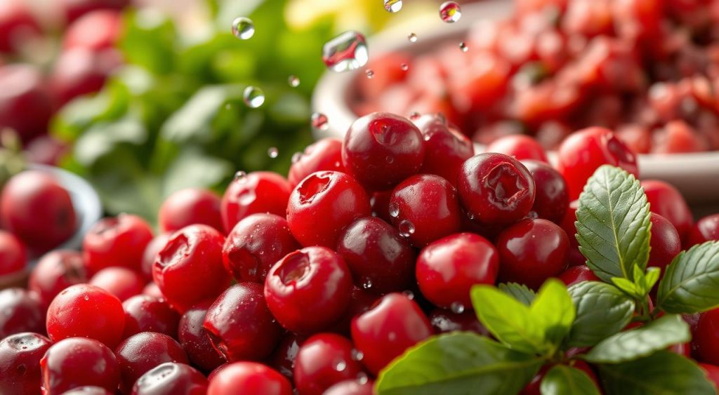 Health benefits and antioxidants in cranberries.