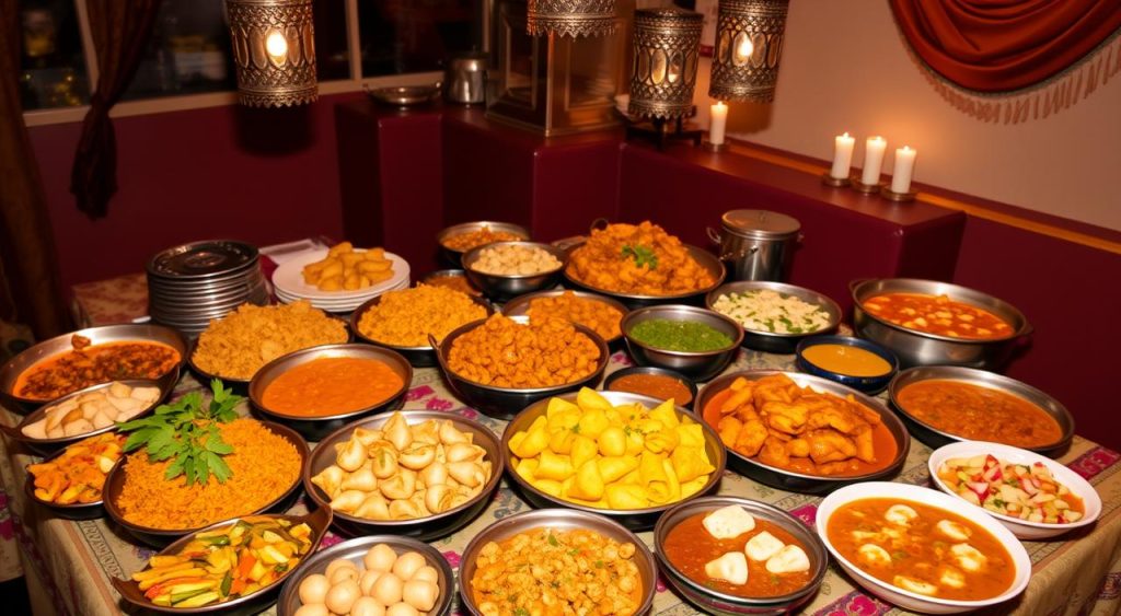 Indian dishes at a potluck gathering