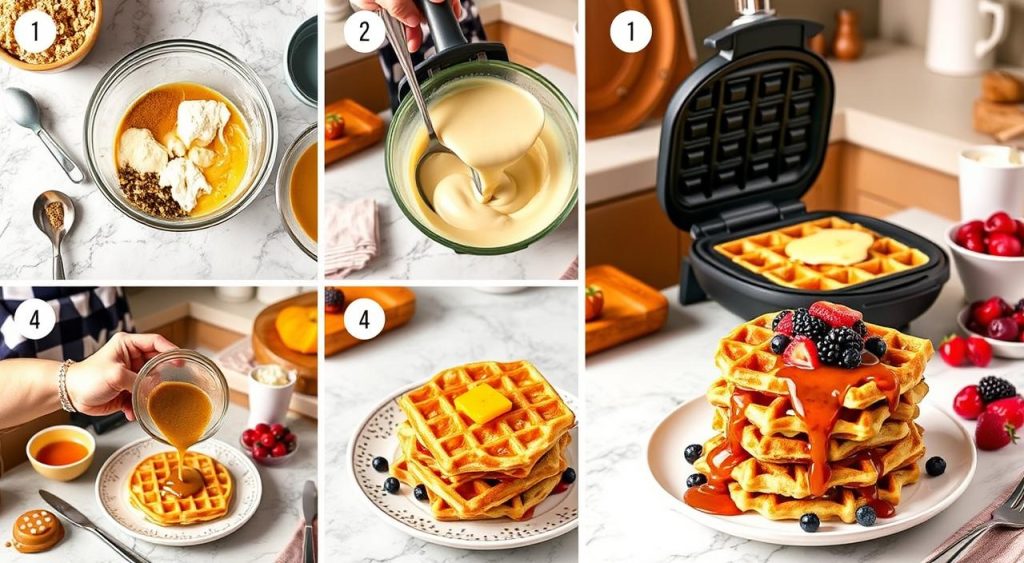 Kodiak waffle recipe steps