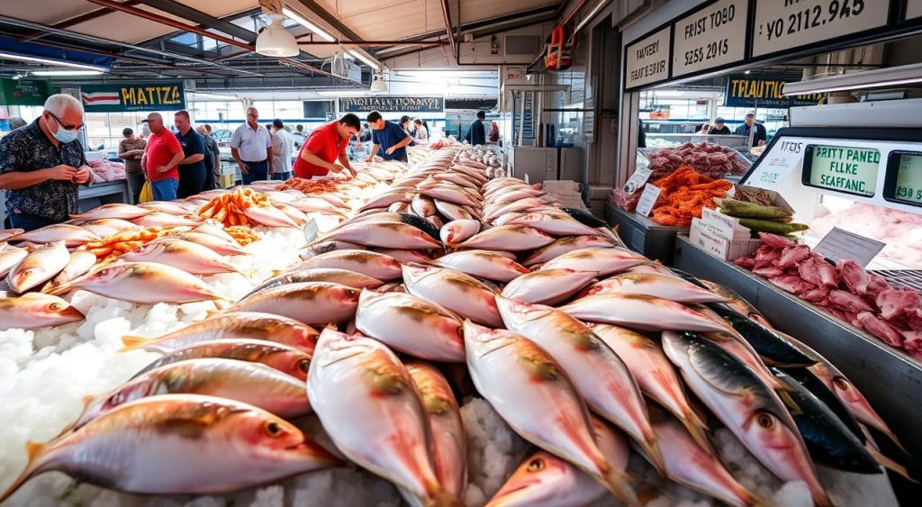 Selecting fresh fluke for sustainable seafood options