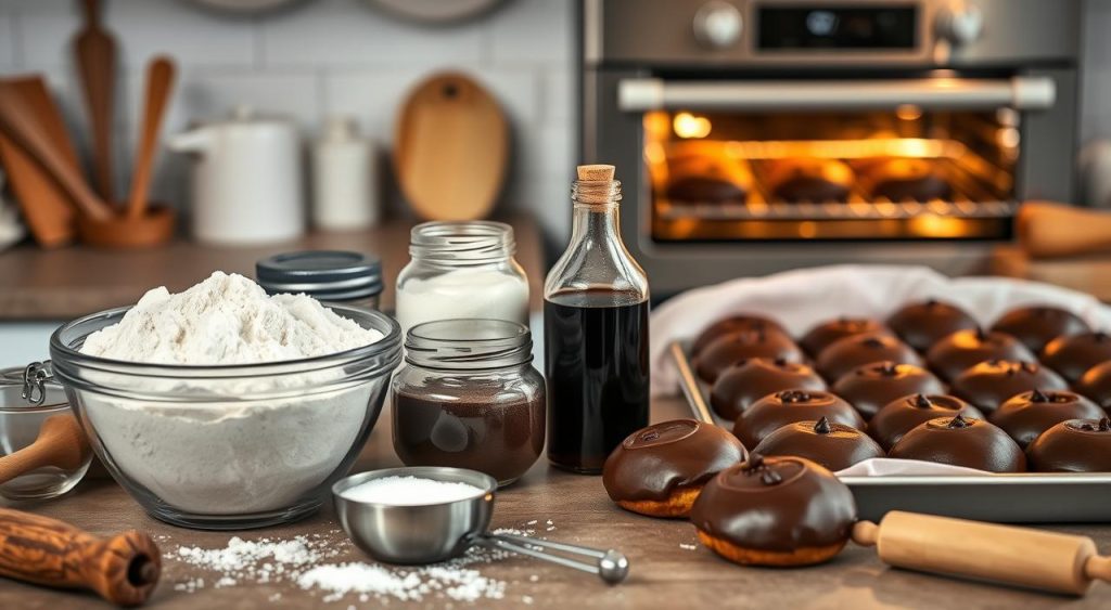 baking instructions for chocolate buns