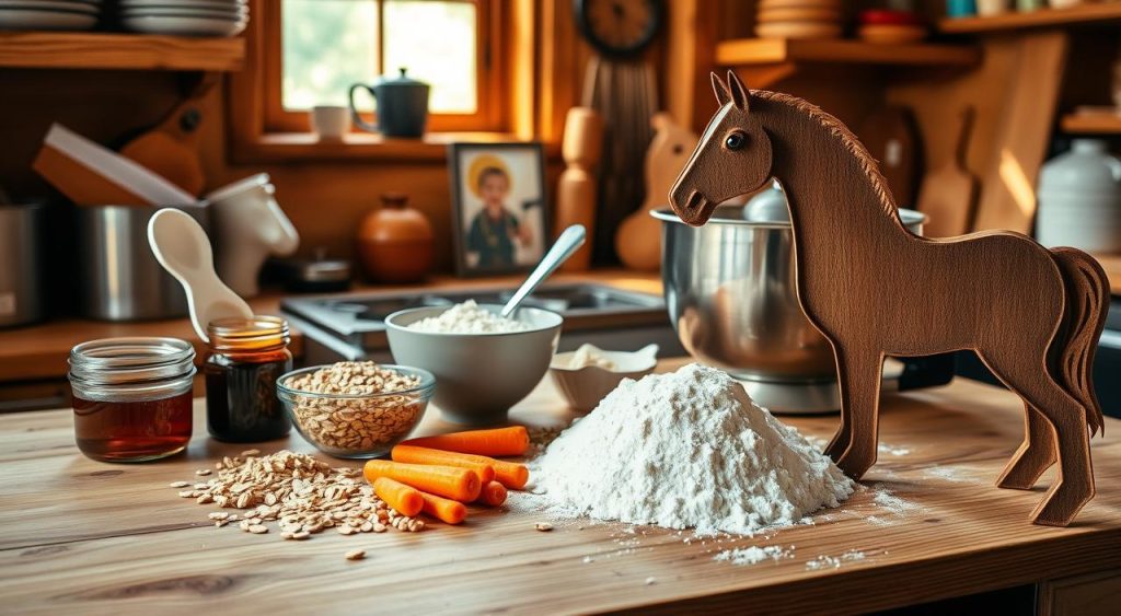 baking preparation for horse treats