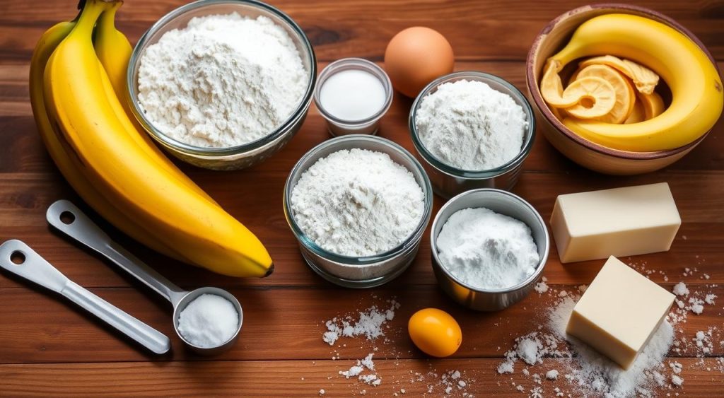 essential ingredients banana bread