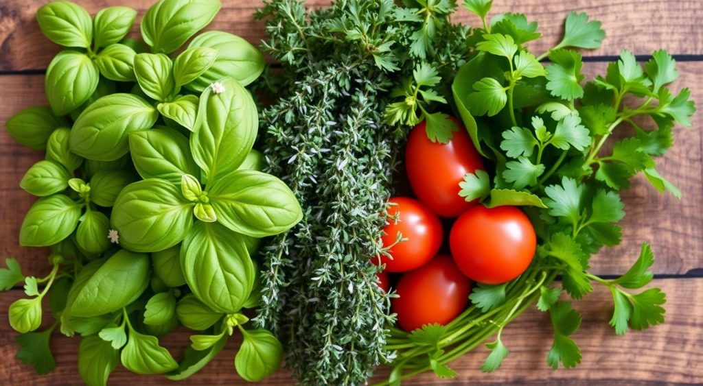 fresh herbs for sauce piquante